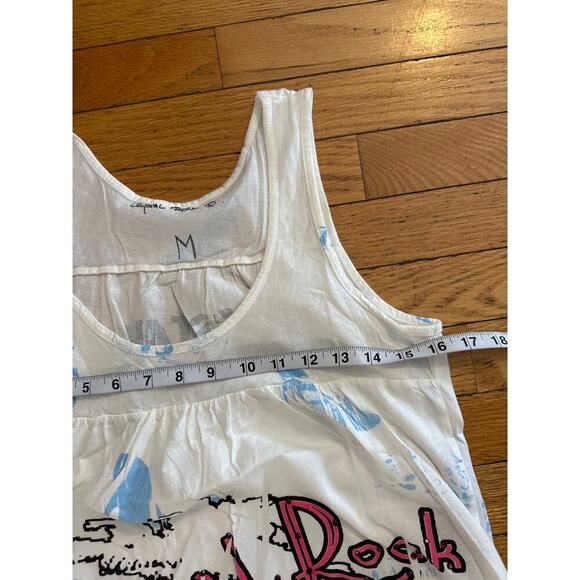 Crystal Rock by Christian Audigier Tank Top M White Graphic Y2K Streetwear - Picture 6 of 7